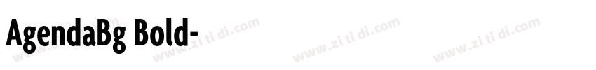 AgendaBg Bold字体转换 AgendaBg Bold字体转换
